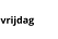 vrijdag
