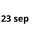 23 sep