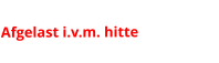 Afgelast i.v.m. hitte