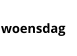 woensdag